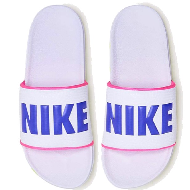 Dép Nike Offcourt white/hot pink/green BQ4632 102