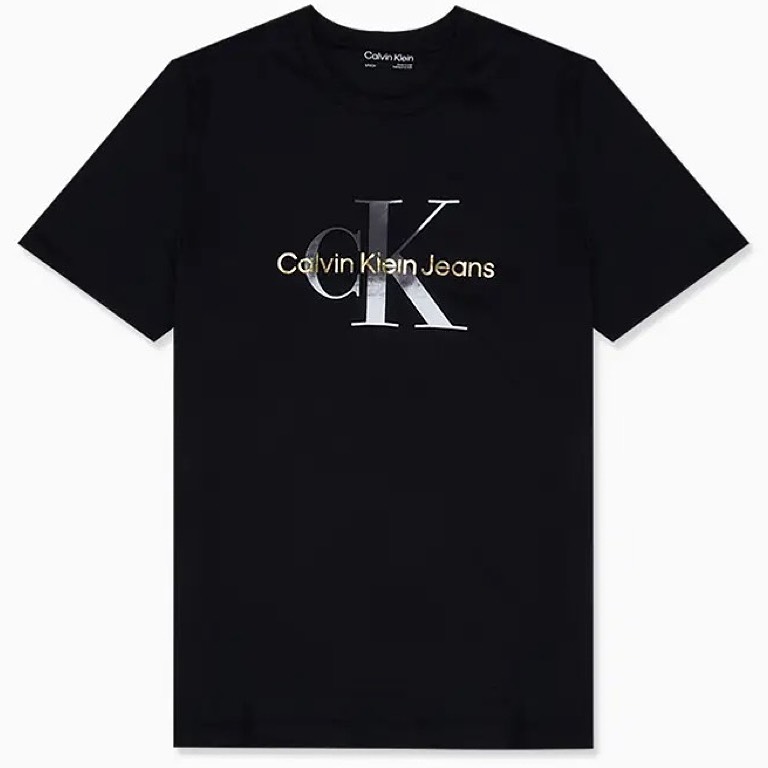 Áo Calvin Klein Gold Monogram Black Beauty SP40578524 40IC848003