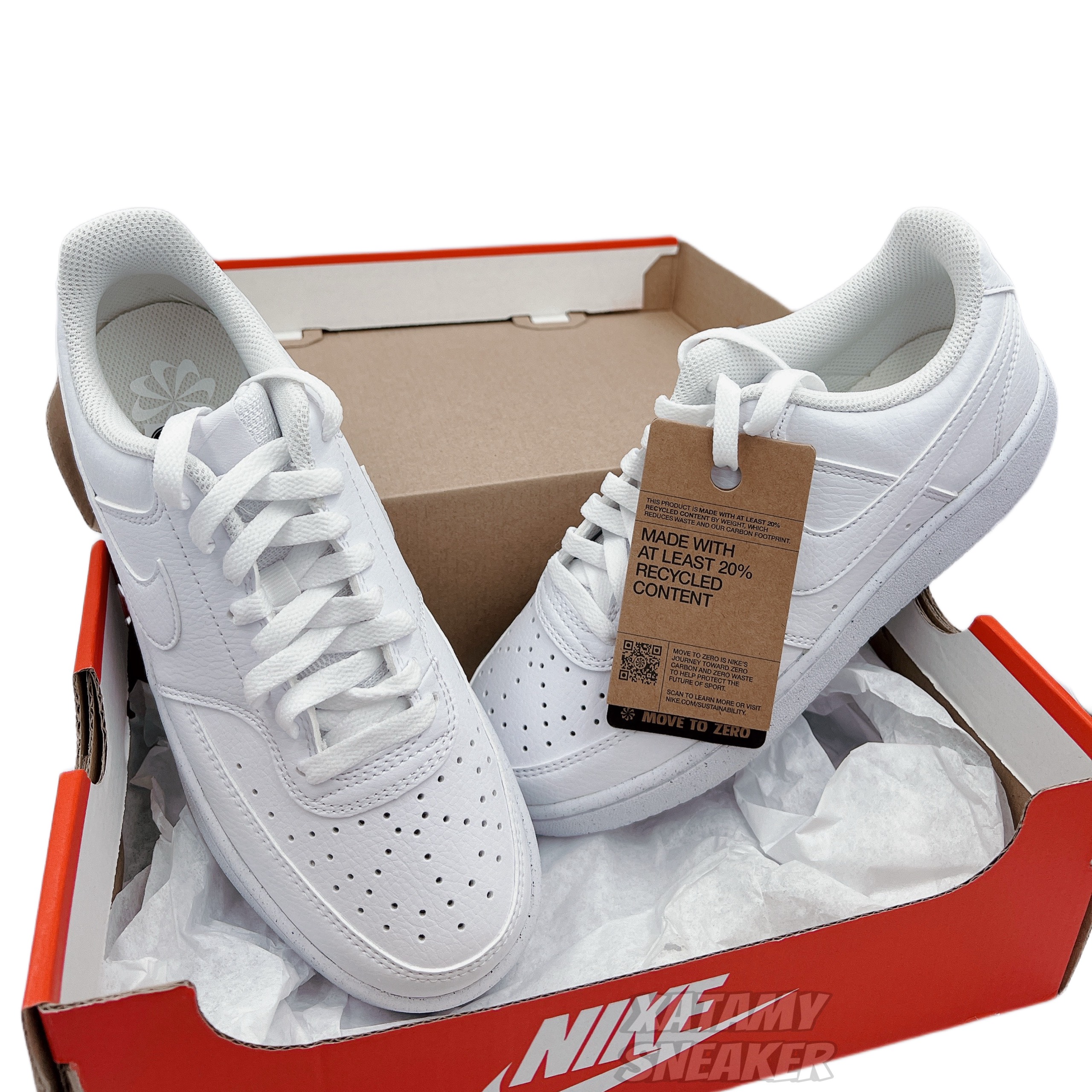 Nike Court Vision Low "Next Nature" All White DH3158 100