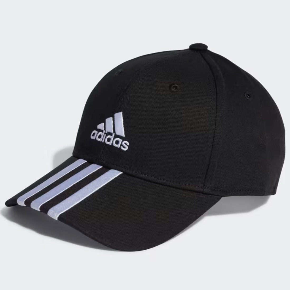 Nón Baseball Cap 3-Stripes Cotton Twill Black IB3242