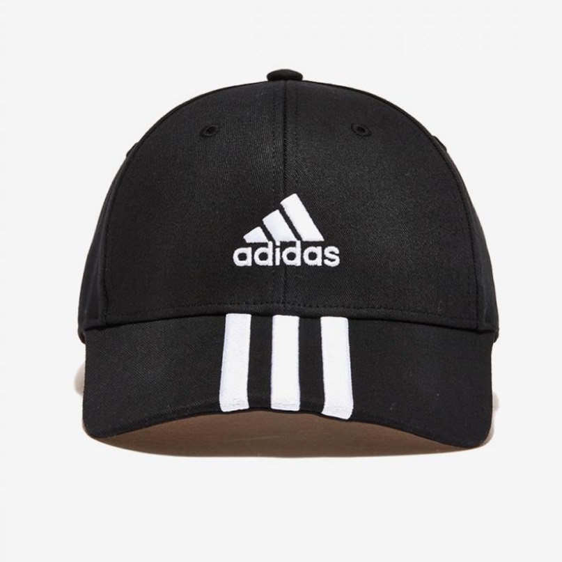 Nón Baseball Cap 3-Stripes Cotton Twill Black IB3242