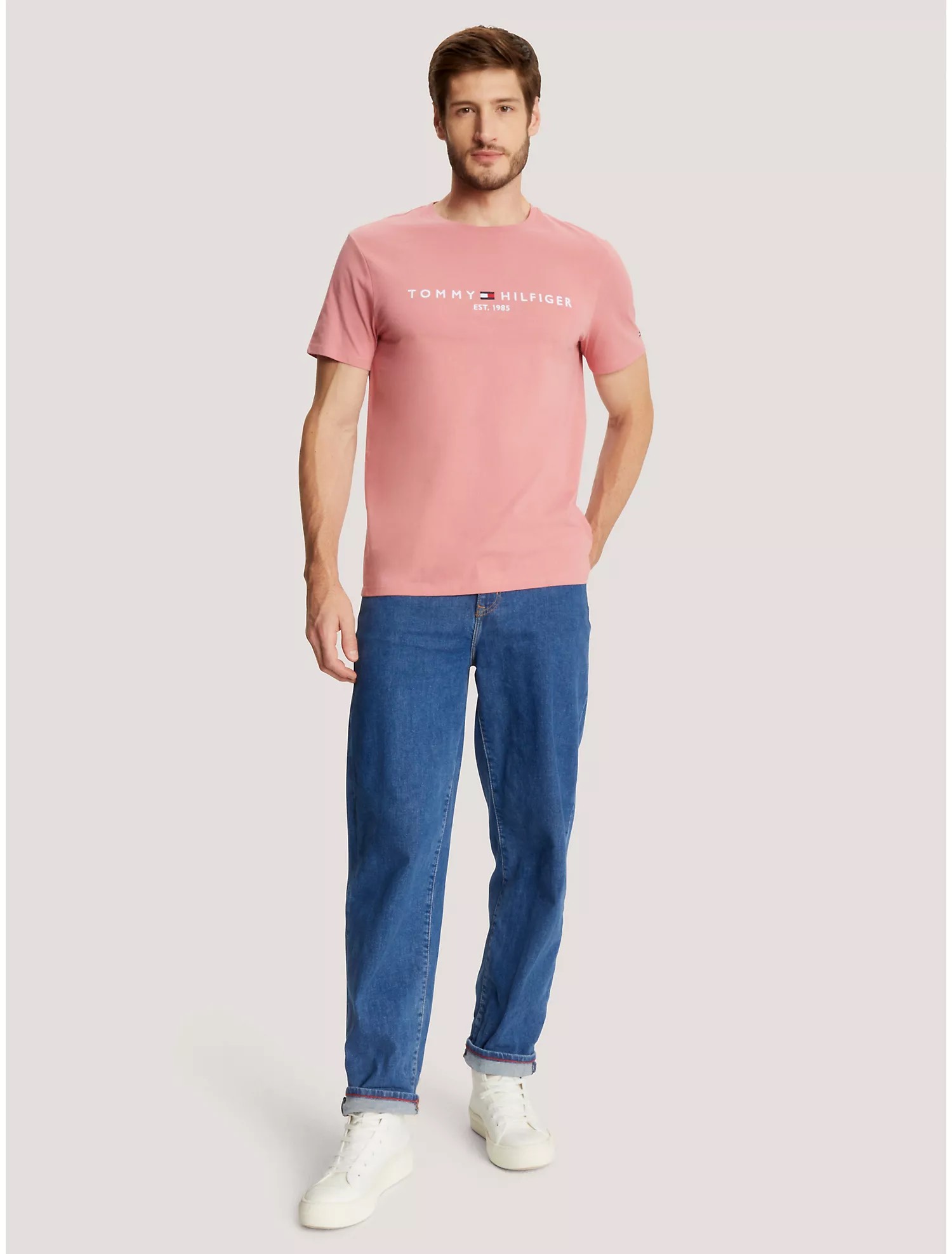 Áo Tommy Hilfiger Logo Pink Blossom 78J6318 630