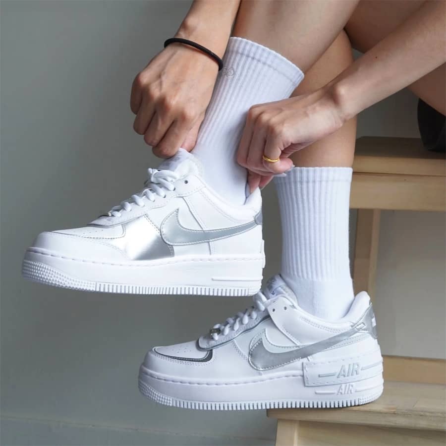 Air Force 1 Shadow White Metallic Silver CI0919 119
