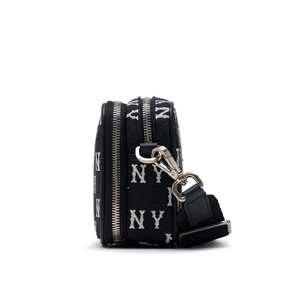 Túi MLB Monogram Jacquard Mini Cross Bag NY Black 3ACRS014N 50BKS