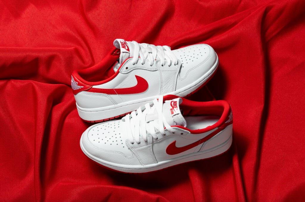 Og White J1 Low University Red Nike Air Jordan Low Retro OG White