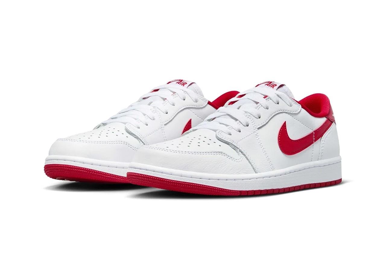 Jordan 1 Retro Low OG White University Red CZ0790 161