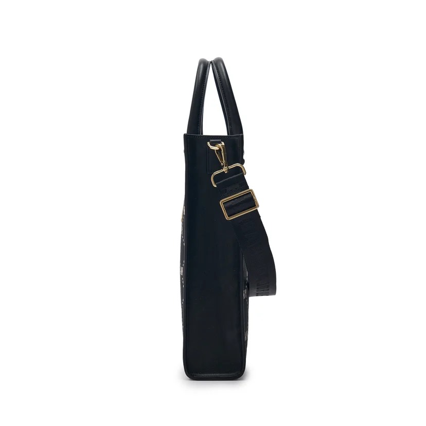 Túi Tote MLB DIA Monogram NY Black 7ACRMD24N 50BKS