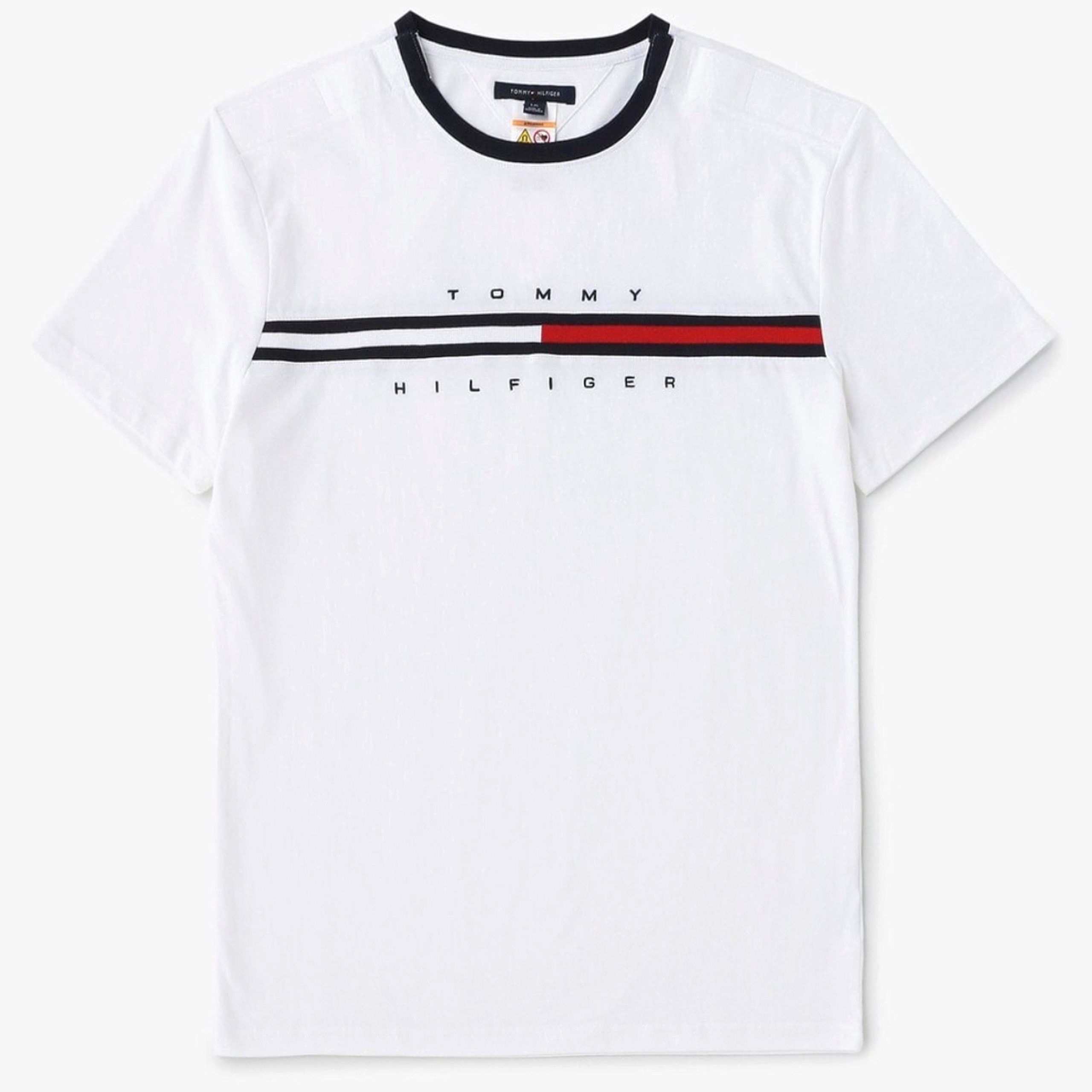 Áo Tommy Hilfiger ADP Essential Flag Logo White 78C7099 100