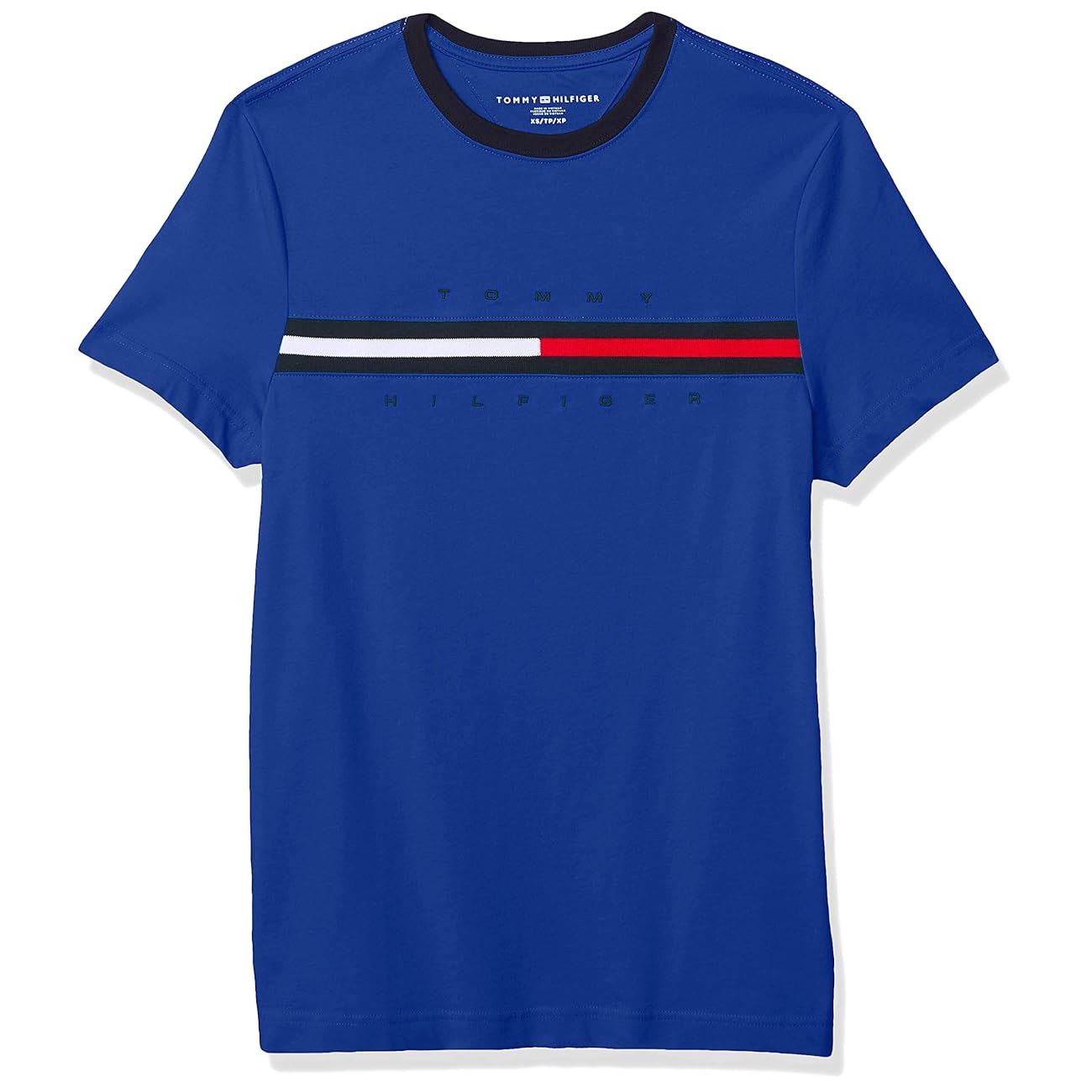 Áo Tommy Hilfiger Embroidered Flag Logo Blue 78C8797 439