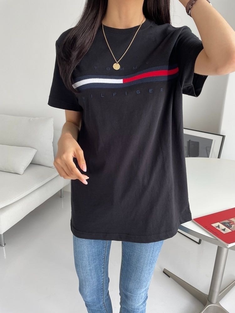 áo TOMMY HILFIGER ESSENTIAL FLAG LOGO Black 7849807 065