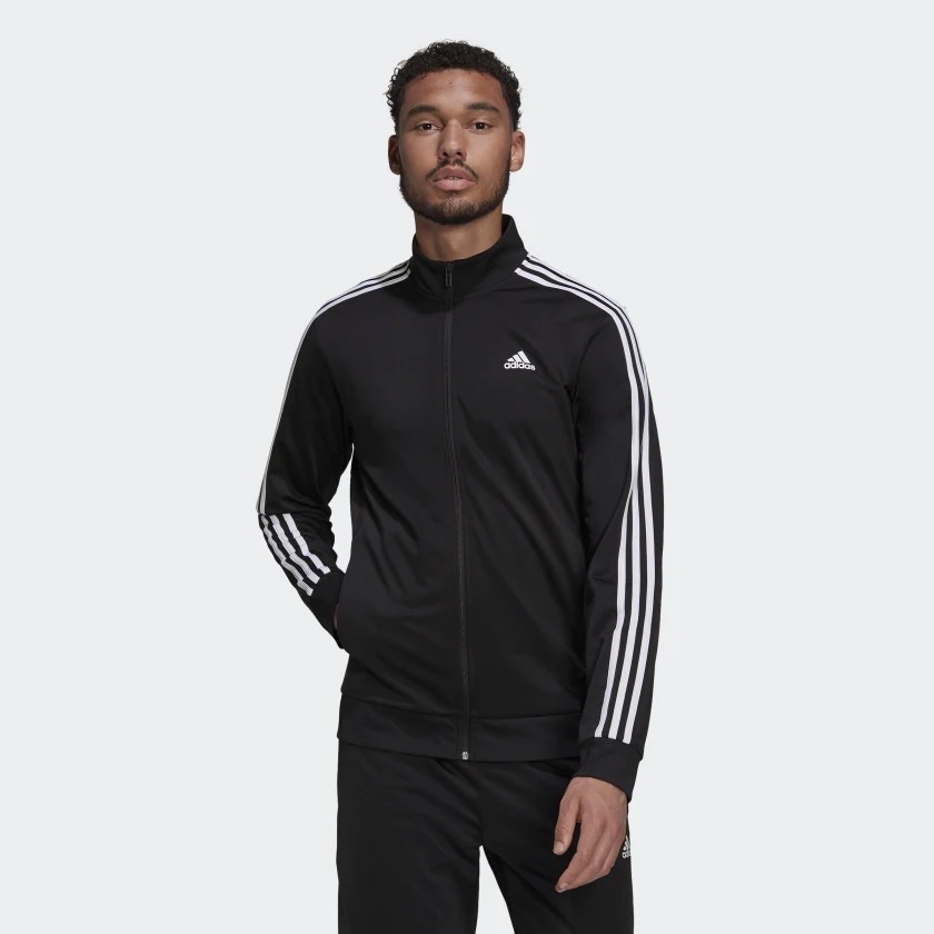 Áo Nam adidas Jacket Black Essentials Warm Up 3-Stripes H46099