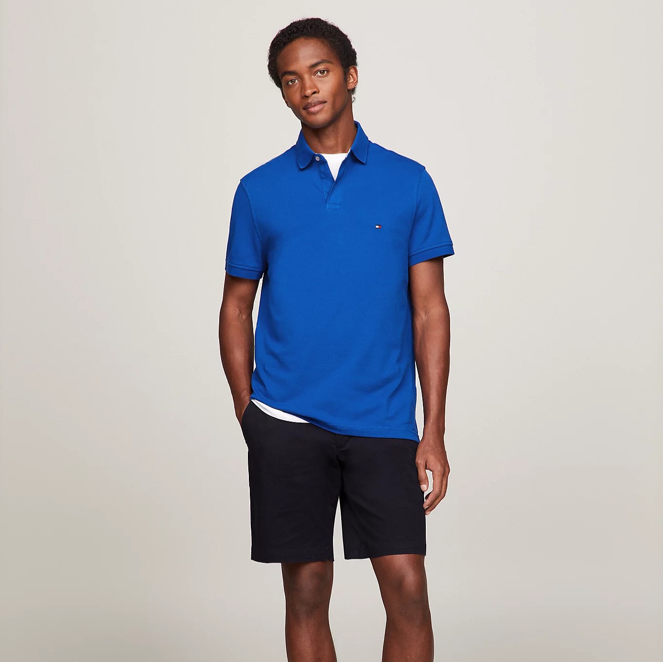 Áo Polo Tommy Hilfiger ADP Regular Fit Spring Blue 78J5597 460