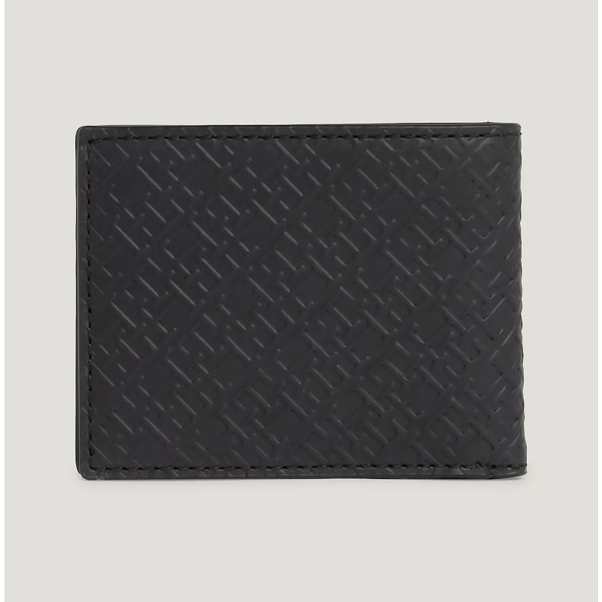 Ví Tommy Hilfiger Monogram Mini Credit Card Wallet Black AM12175 001