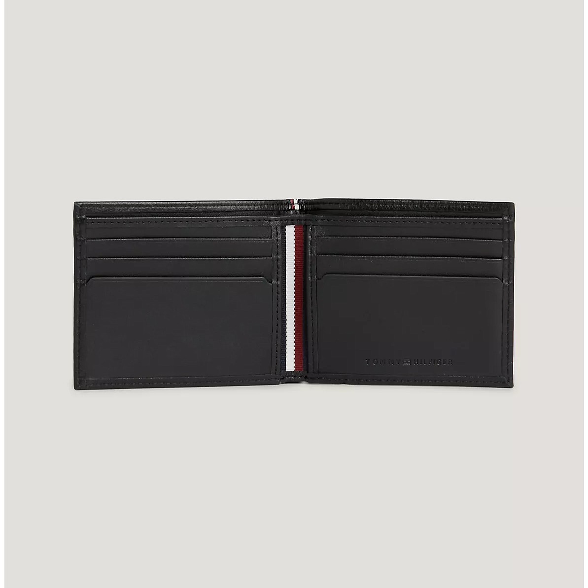 Ví Tommy Hilfiger Leather Card Wallet Black AM12187 001