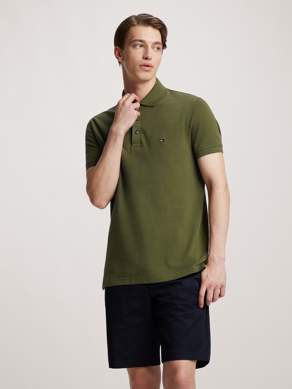 Áo Tommy Hilfiger 1985 Slim Polo Dark Green MW32347 305