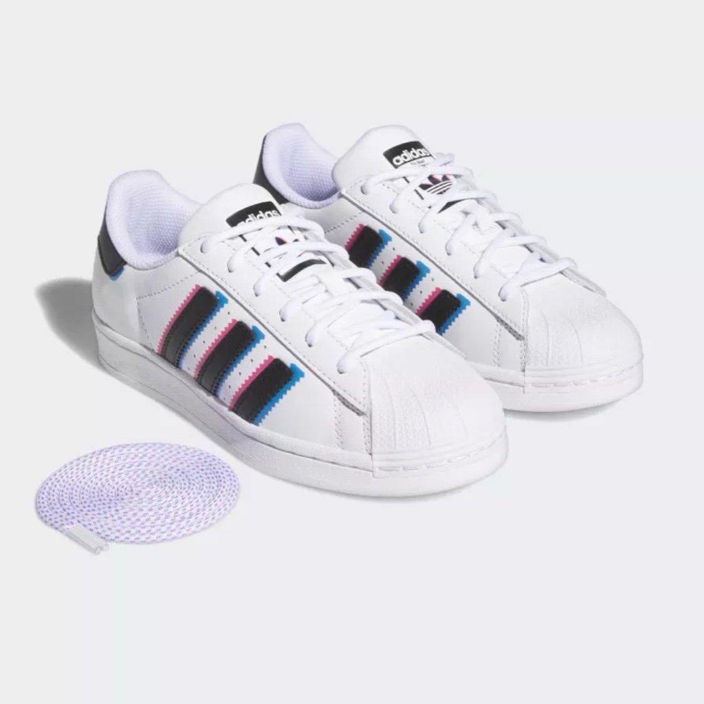Superstar 3D Color White Black IE7388