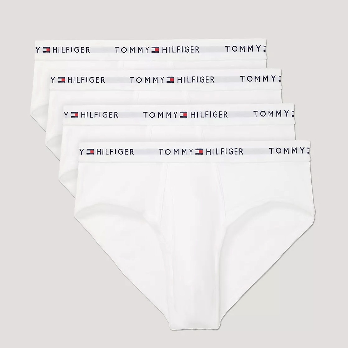 Underwear Tommy Hilfiger Men's Cotton Classic Brief 4-Pack White 09TF001 100