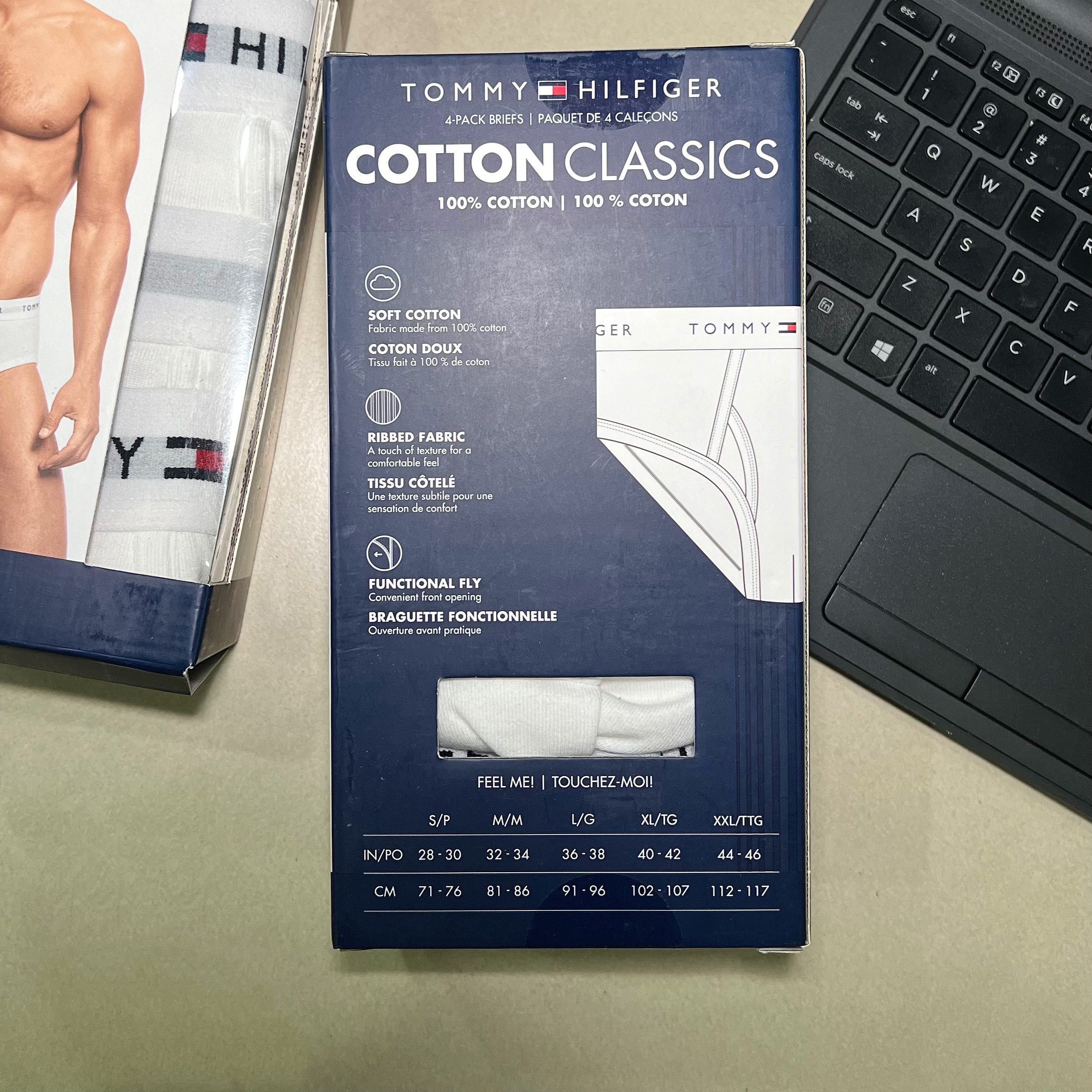 Underwear Tommy Hilfiger Men's Cotton Classic Brief 4-Pack White 09TF001 100