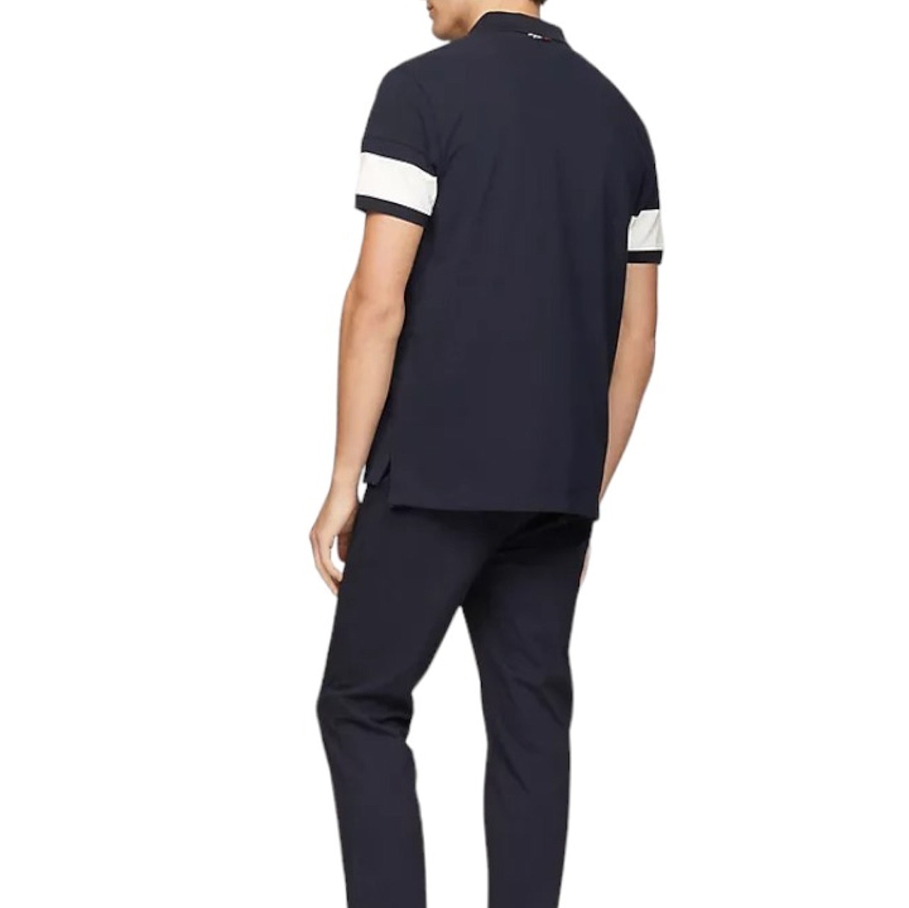 Áo Polo Tommy Hilfiger Regular Fit Colorblock Logo Navy 78J9767 410