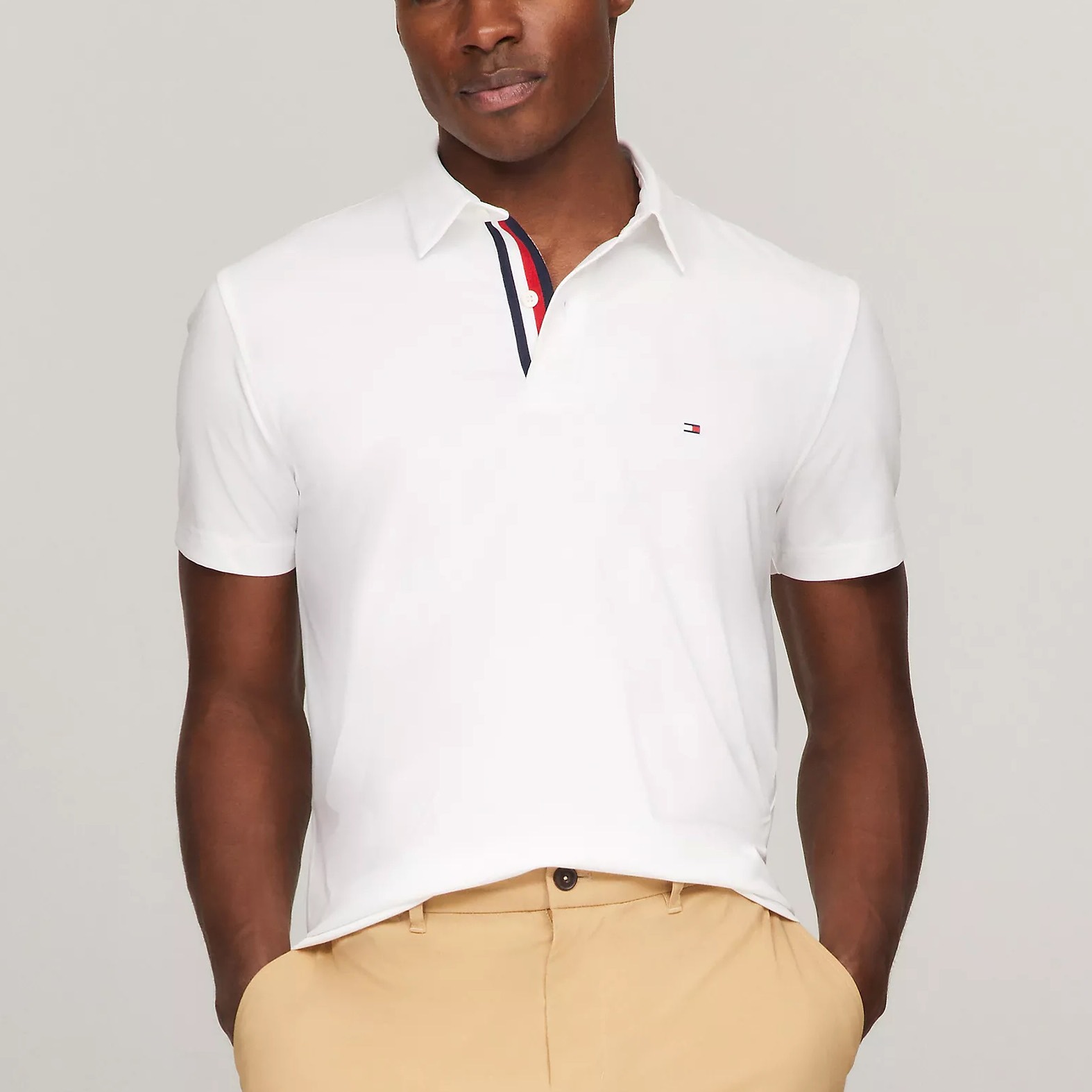 Áo Polo Tommy Hilfiger Regular Fit TECH White 78JA941 110