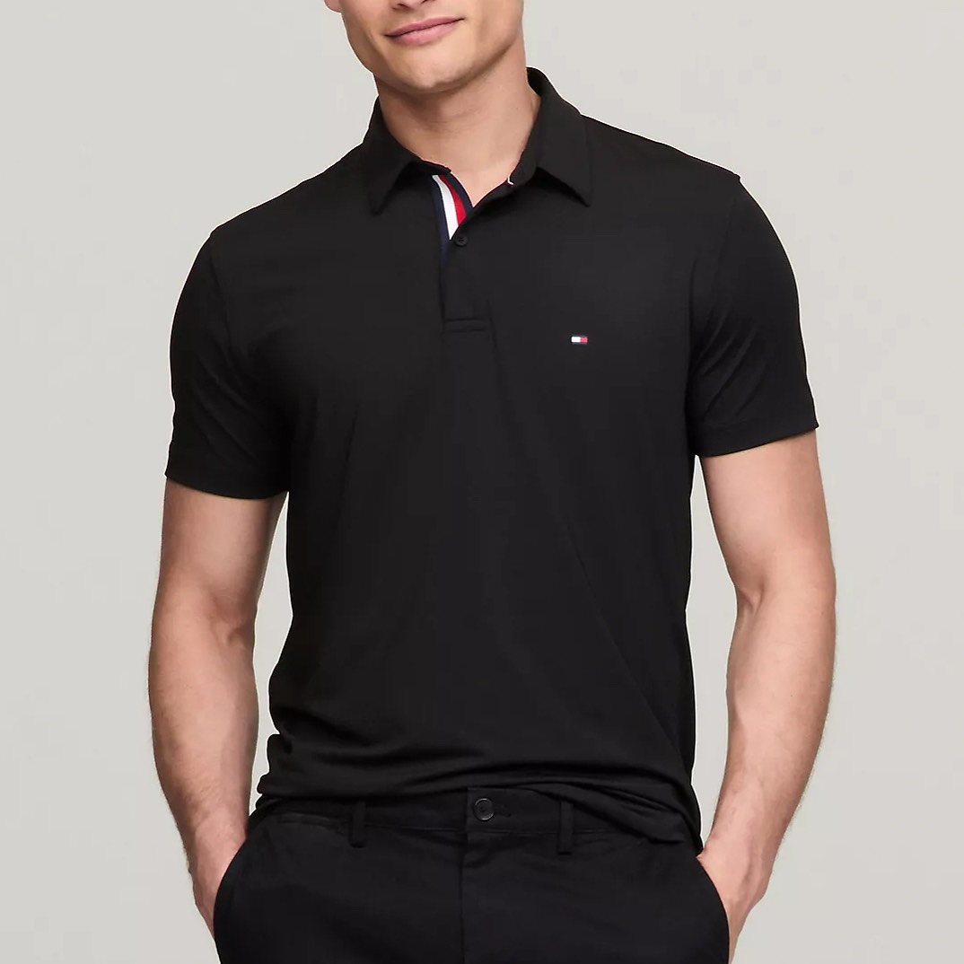 Áo Polo Tommy Hilfiger Regular Fit TECH Black 78JA941 001
