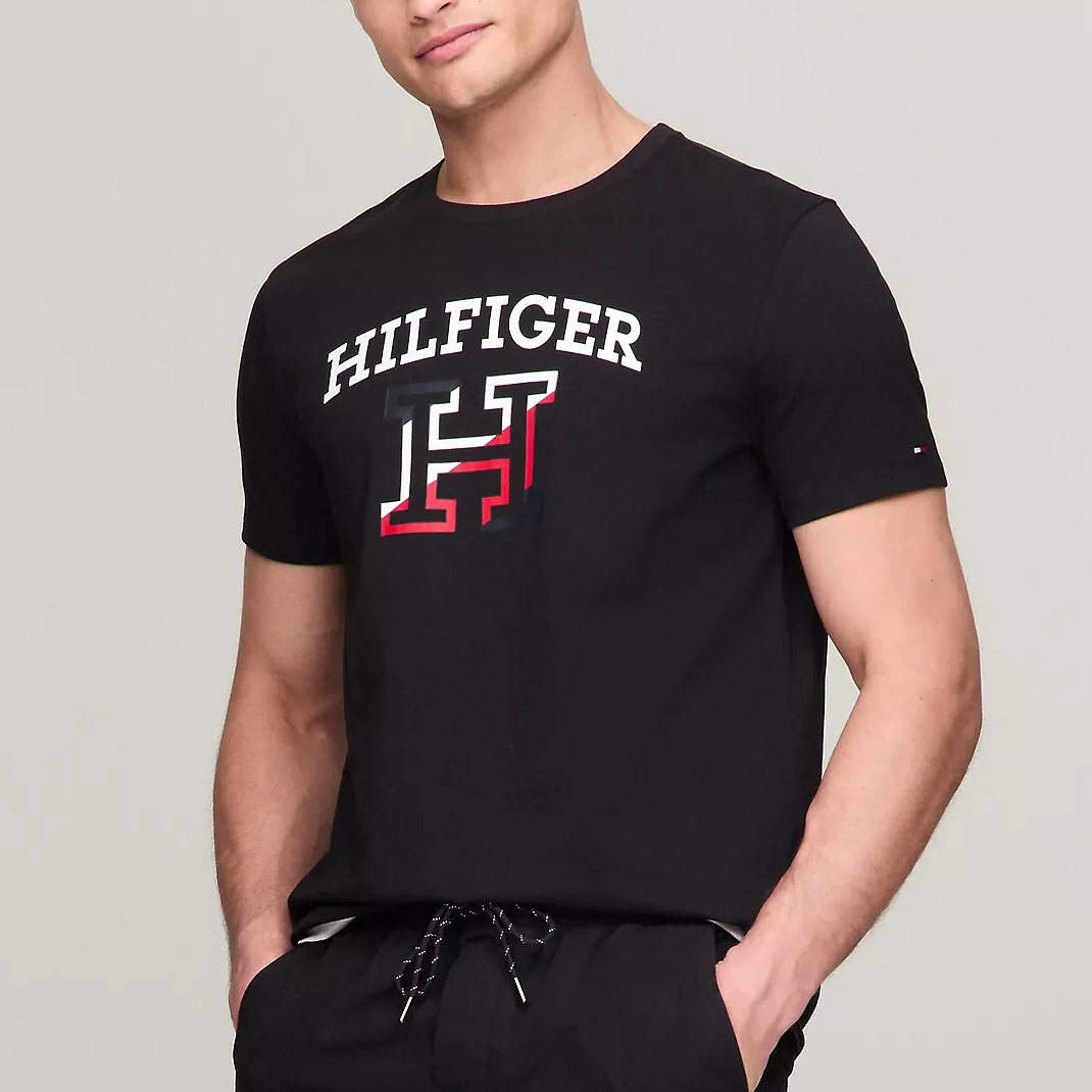 Áo Tommy Hilfiger Graphic Black 78JA964 001