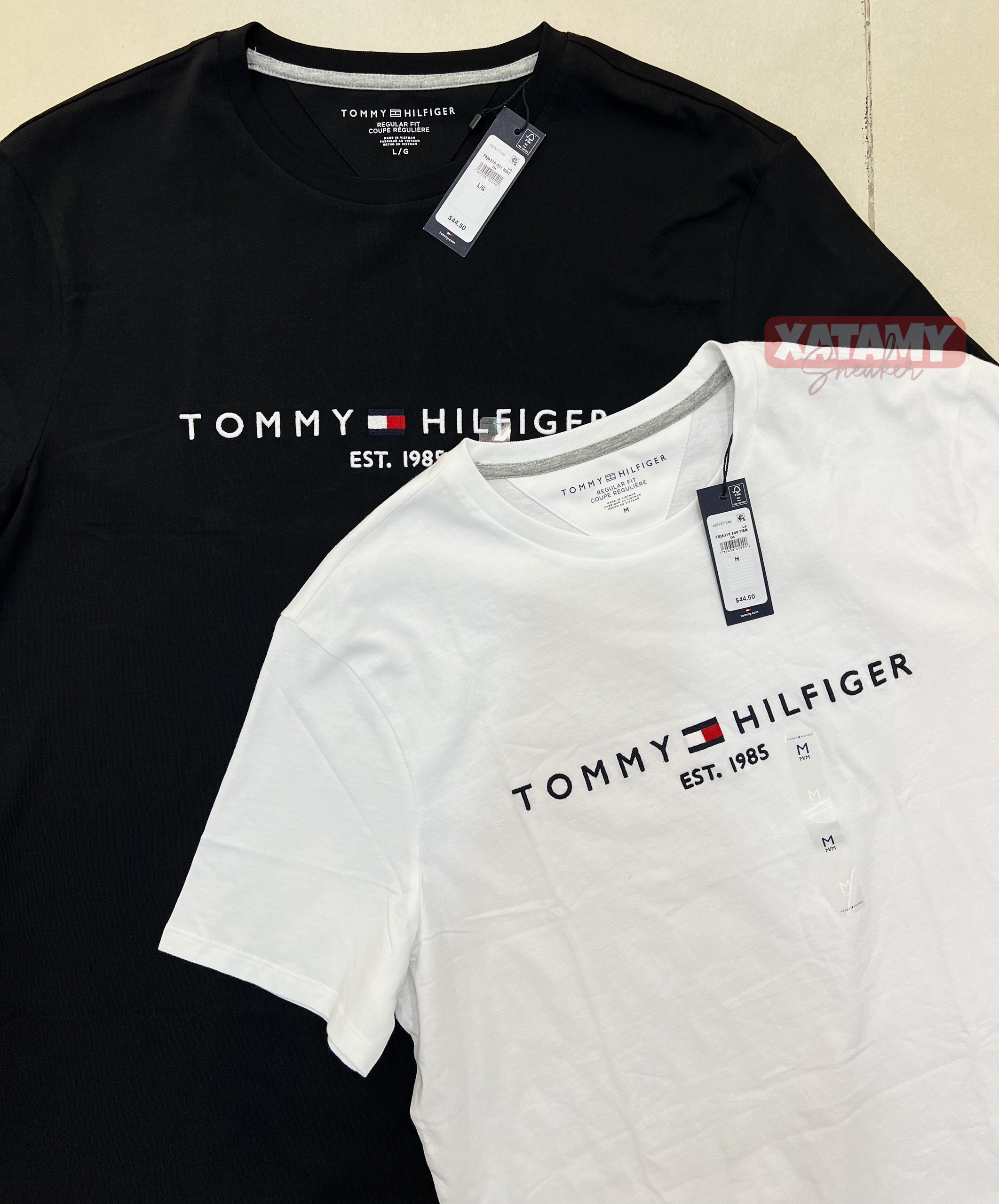 Áo Tommy Hilfiger Embroidered Tommy Logo White 78J6318 540