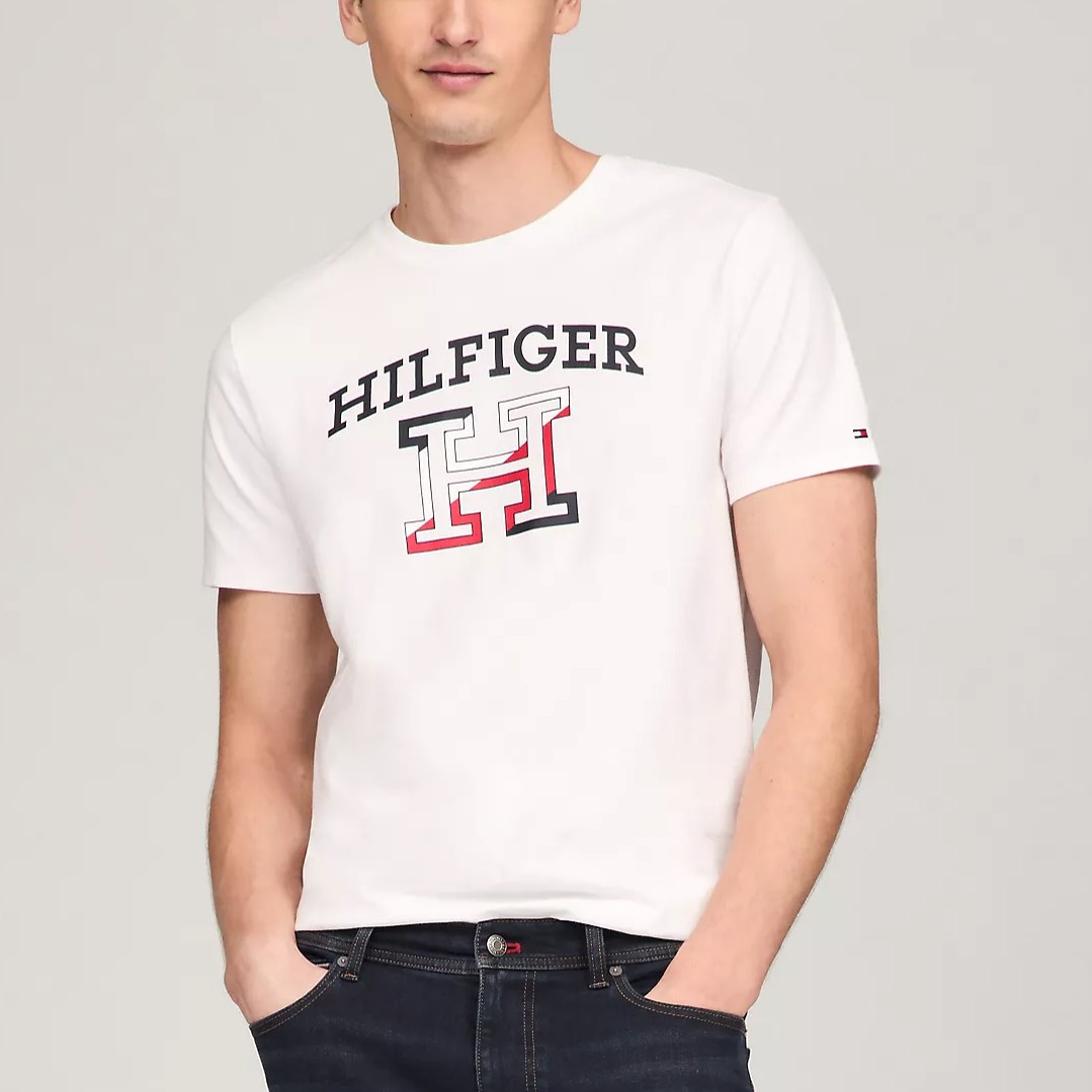 Áo Tommy Hilfiger Graphic White 78JA964 100
