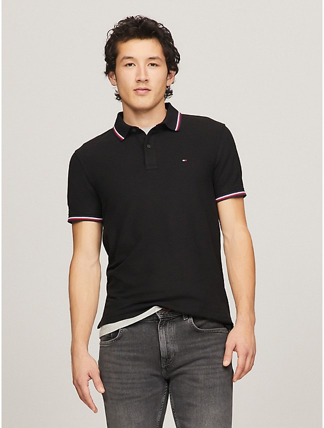 Áo Polo Tommy Hilfiger ADP Regular Fit Solid Performance Black 78J9190 001