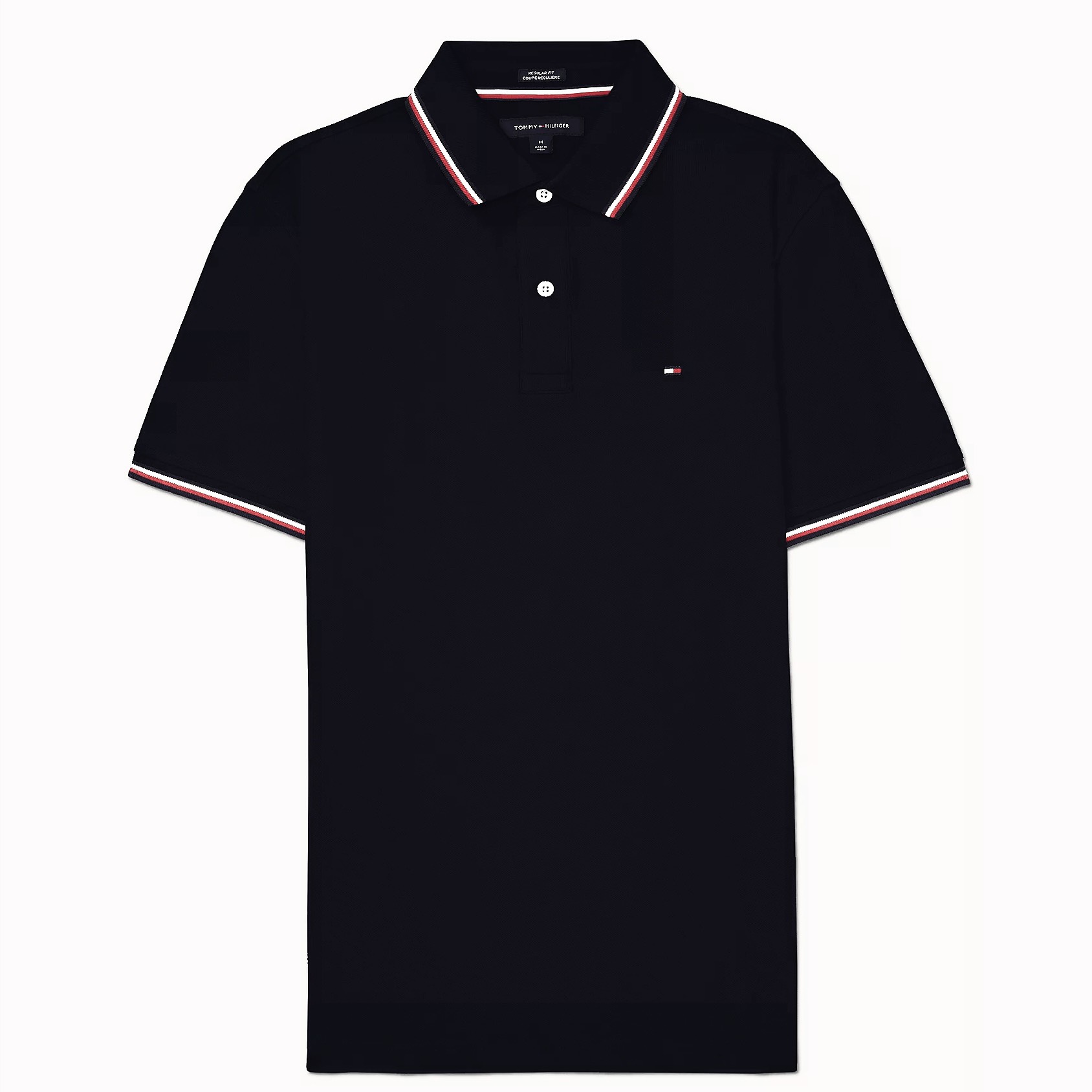 Áo Polo Tommy Hilfiger ADP Regular Fit Solid Performance Black 78J9190 001