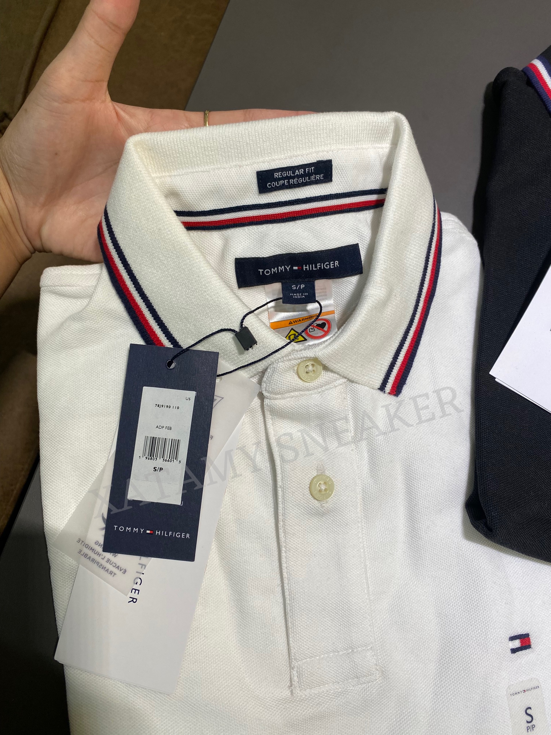 Áo Polo Tommy Hilfiger ADP Regular Fit Solid Performance White 78J9190 110