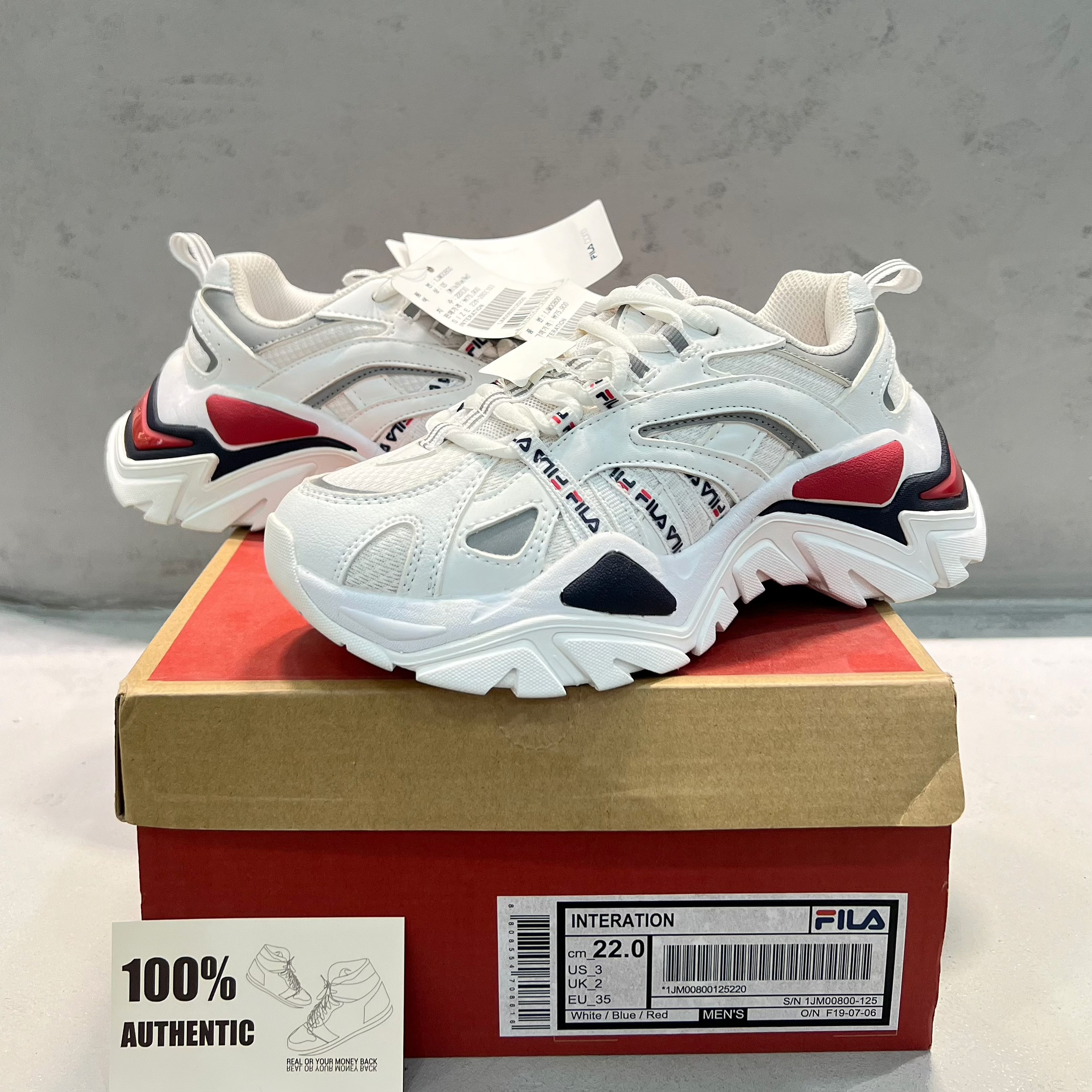FILA INTERATION White Red 1JM00800-125