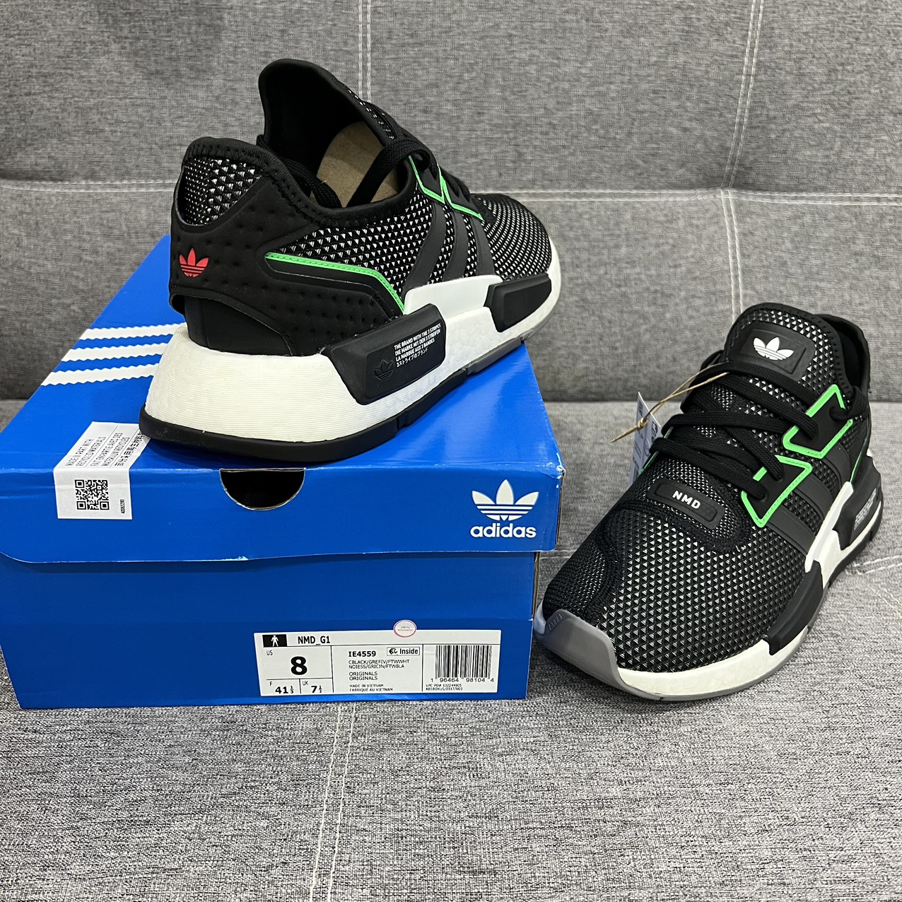 NMD G1 Black Green IE4559