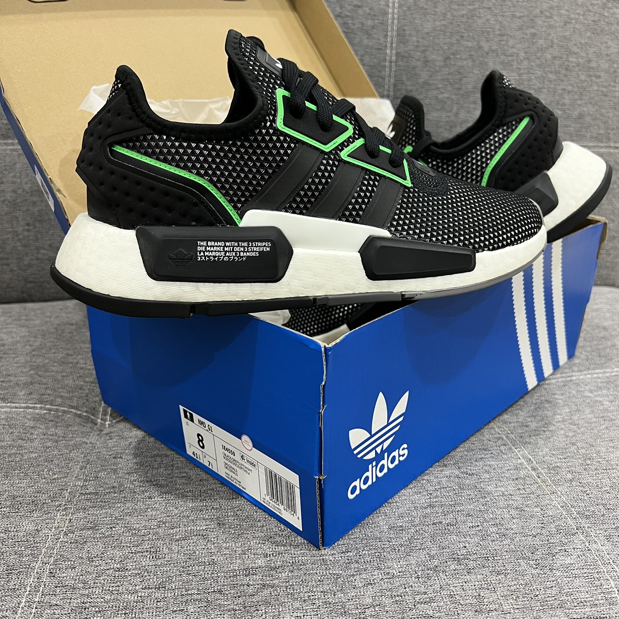 NMD G1 Black Green IE4559