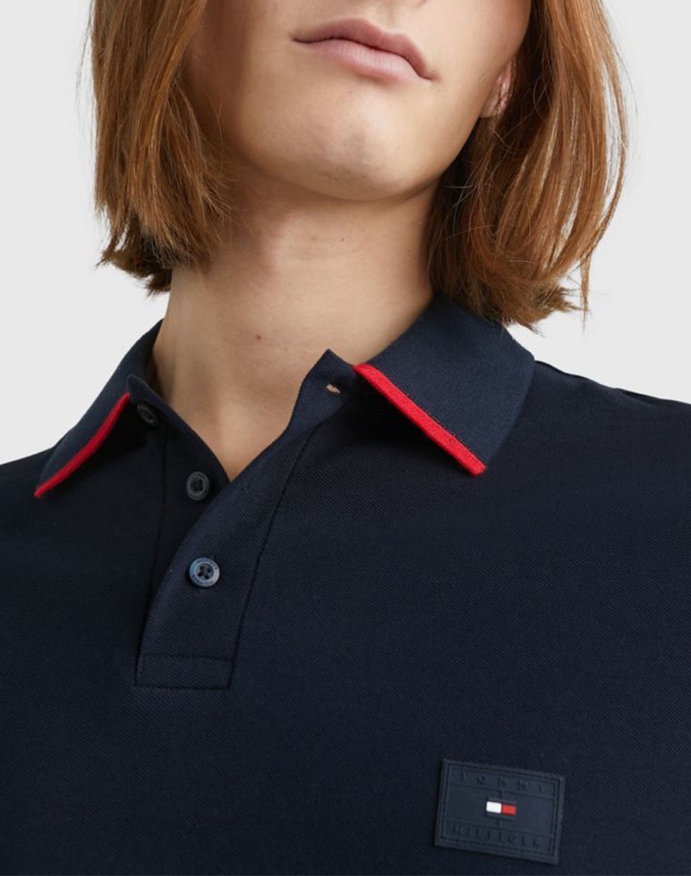 Áo Polo Tommy Hilfiger Regular Fit Under Collar Logo Navy 78JA244 410