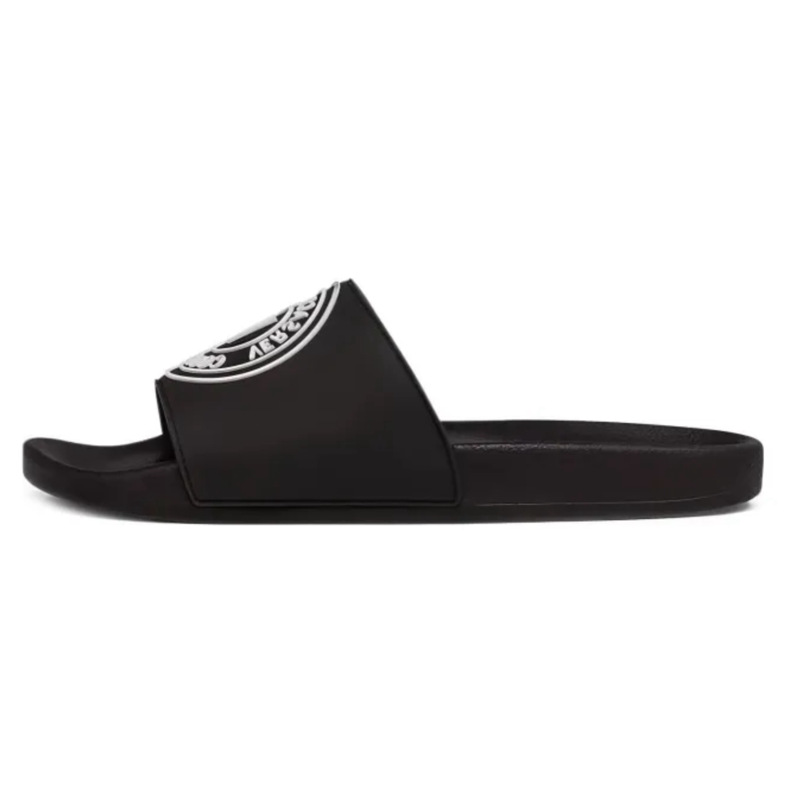 Dép Versace Jeans Couture Gummy V-Emblem Black 72VA3SQ5 ZS192 899