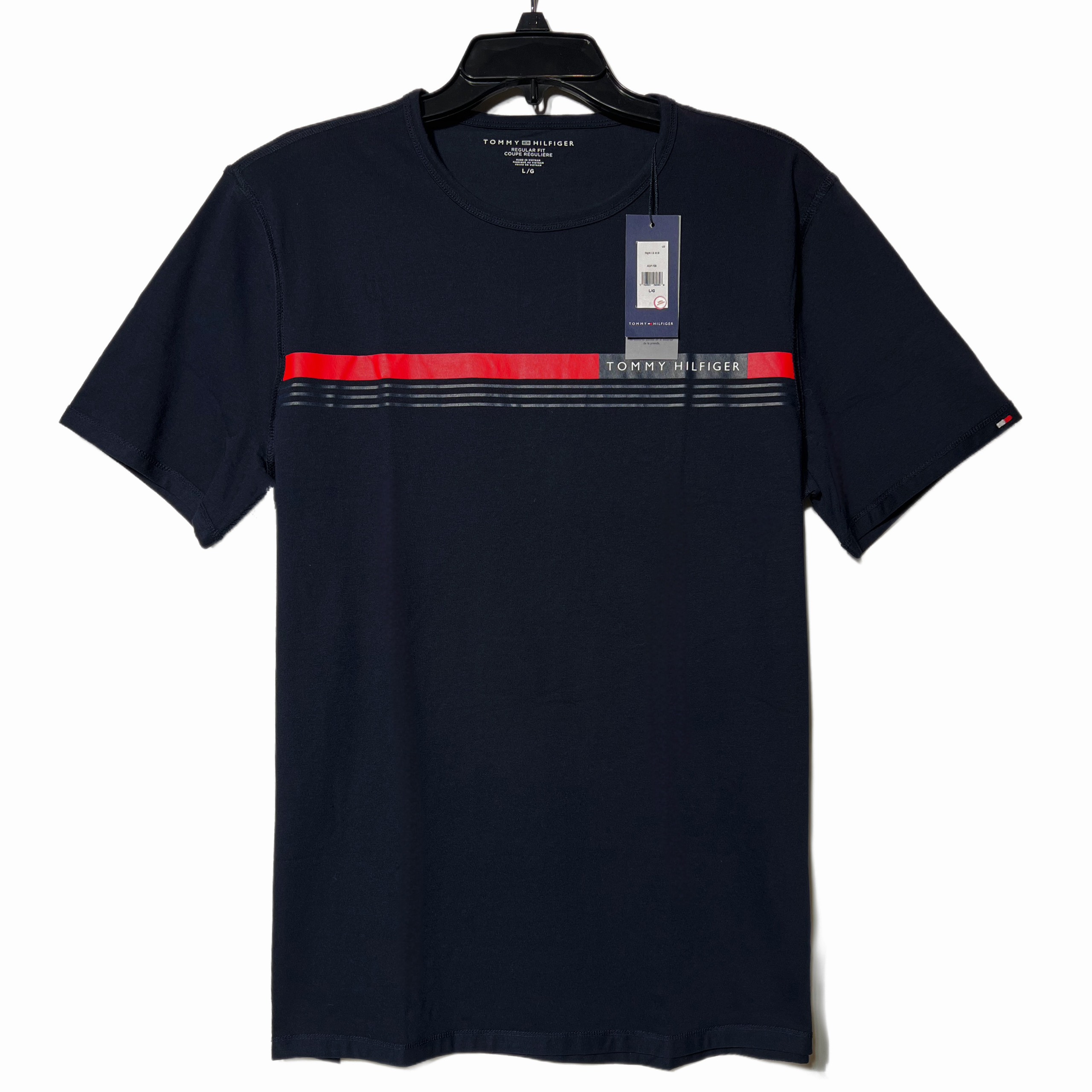 Áo Tommy Hilfiger Sensory Chest Stripe Xanh Đen 78J9113 410