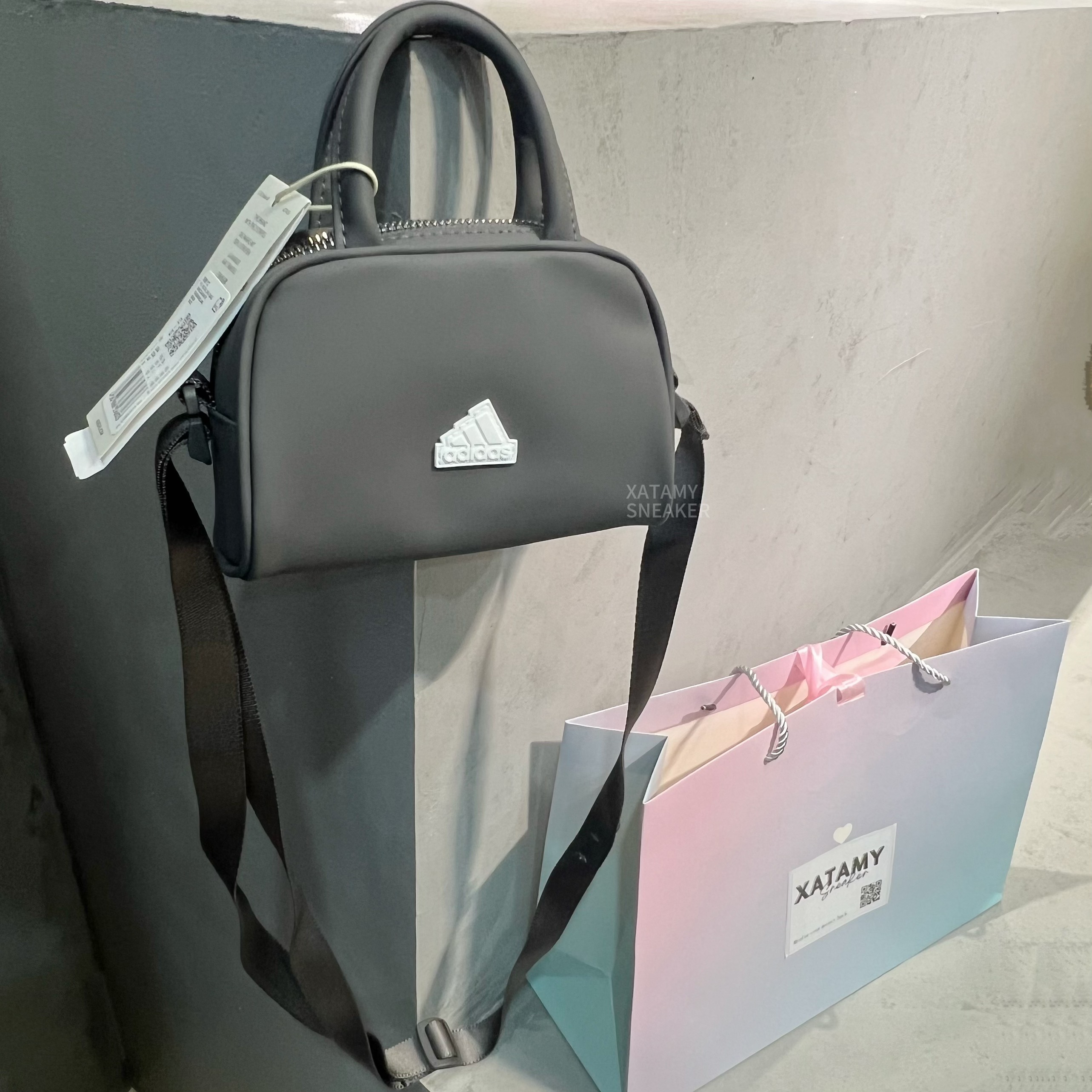 Túi adidas PU Leather Small Bowling Bag Charcoal IN9112