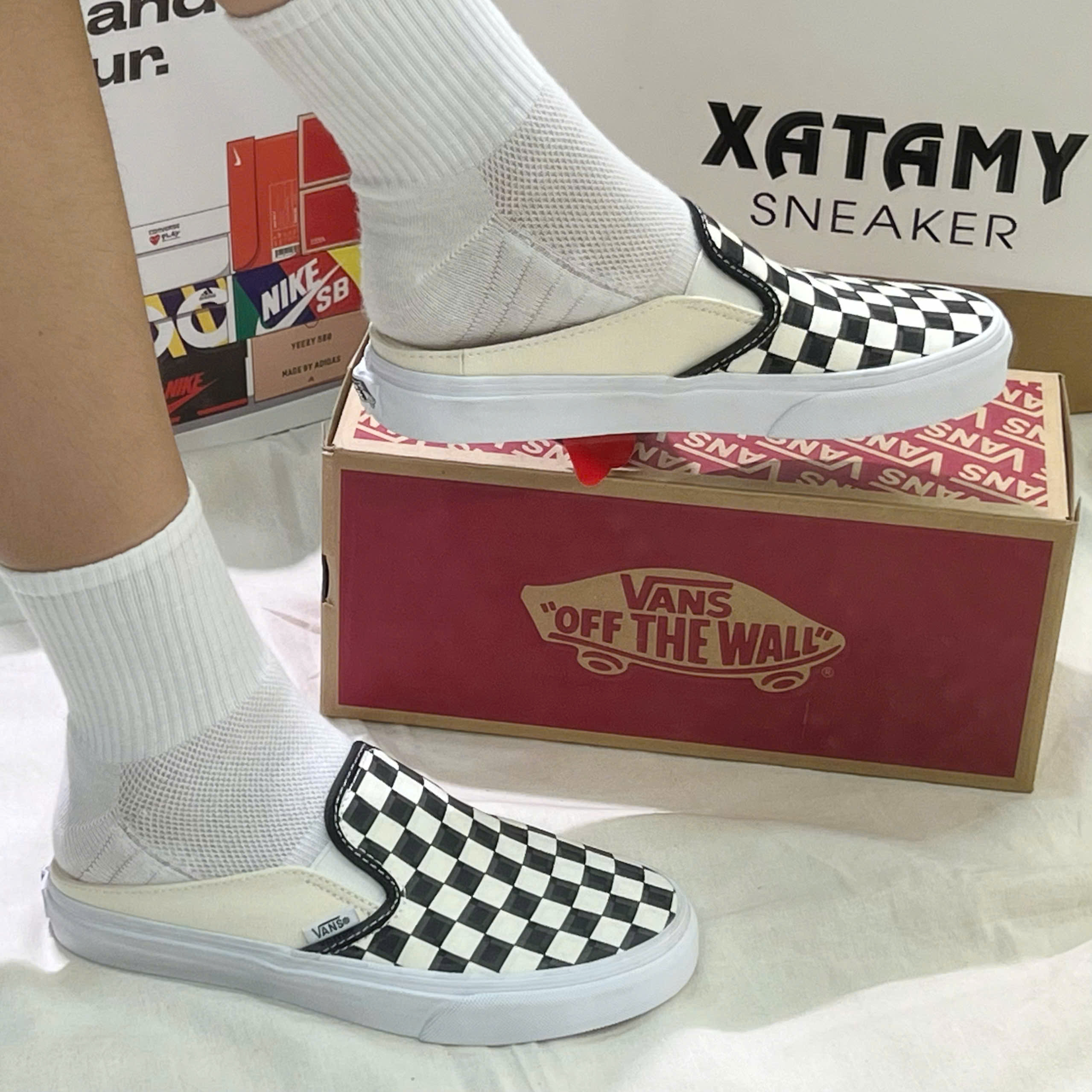 Vans Mule Slip-on Checkerboard VN004KTE01