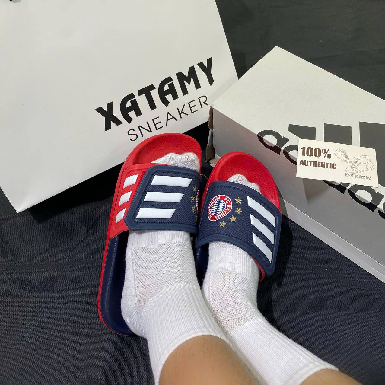 Dép adidas TND BAYERN MUNICH Navy GZ5937