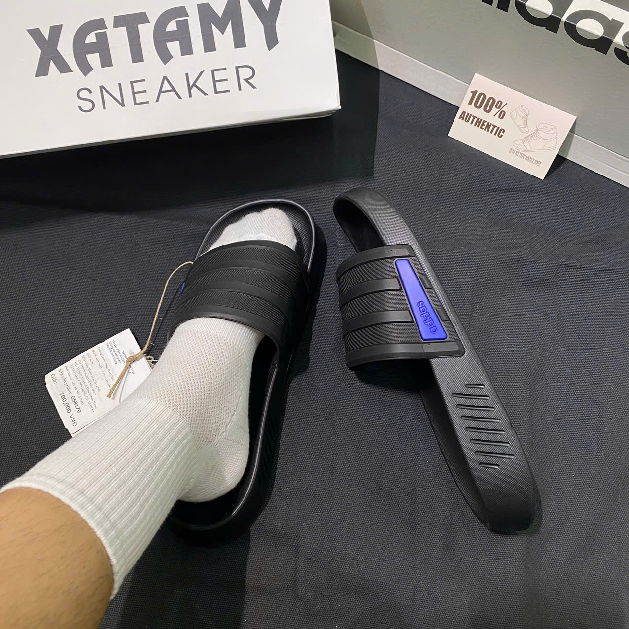 Dép Racer TR Black G58170