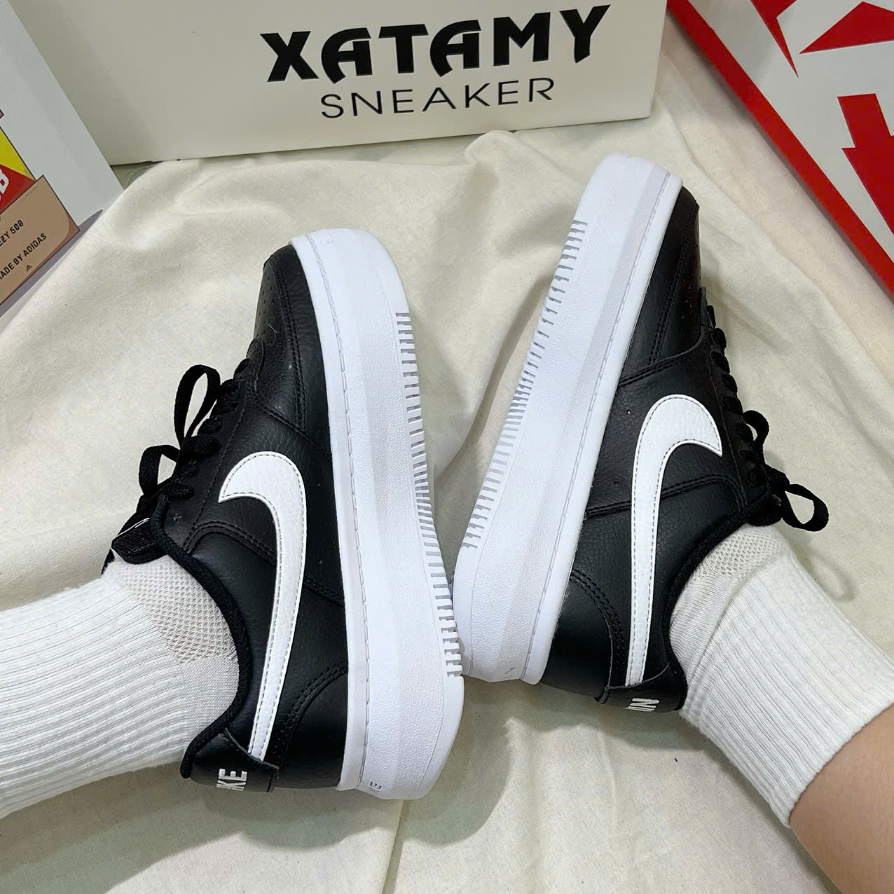 Nike Court Vision Alta Black White DM0113 002