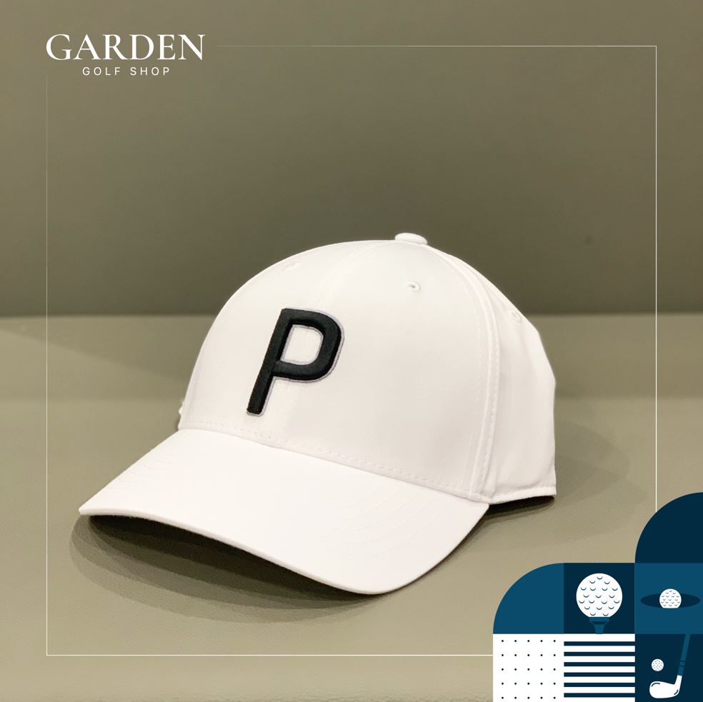 Golf Hat Puma Golf Keps Puma Golf P110 Floral Pattern Snapback Grå