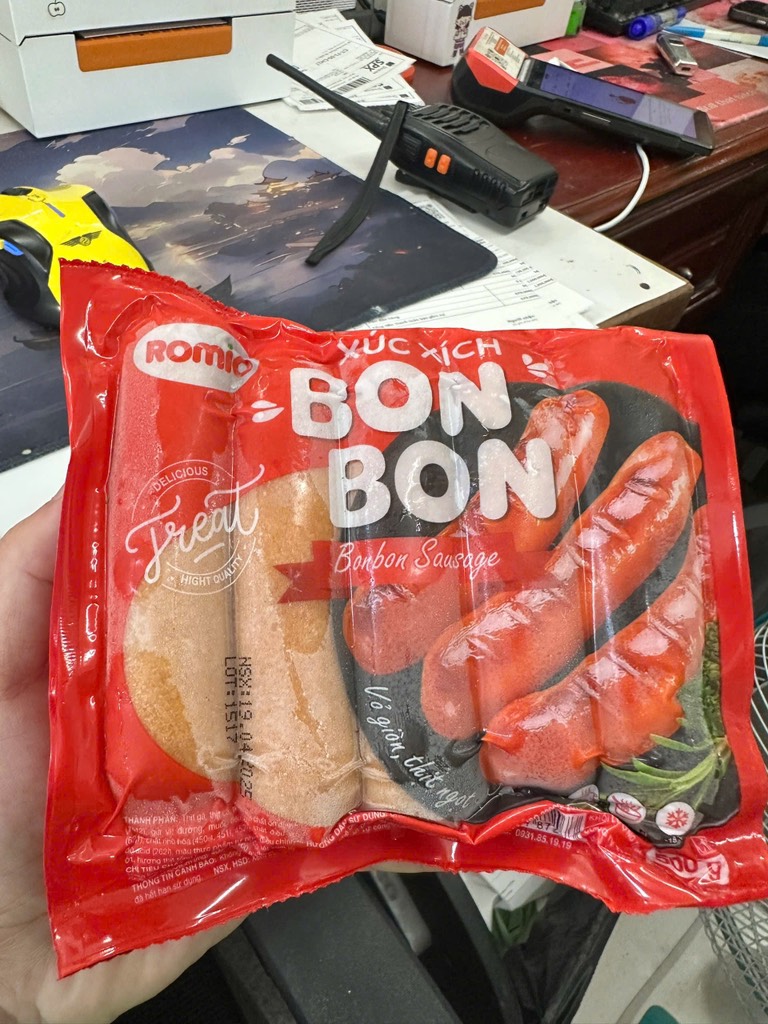 Xúc xích Bonbon Romio gói 500g