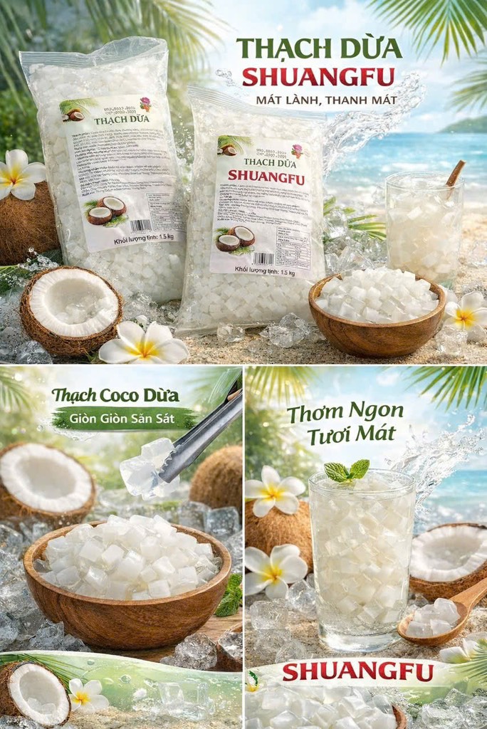 Thạch Dừa Túi 1,5kg