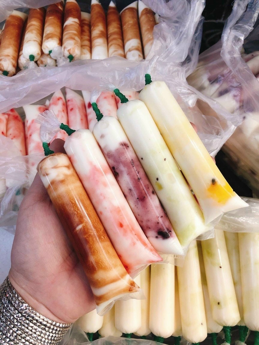 Set Sữa Chua Dẻo Sốt Trái Cây Tươi Mix 10 Vị