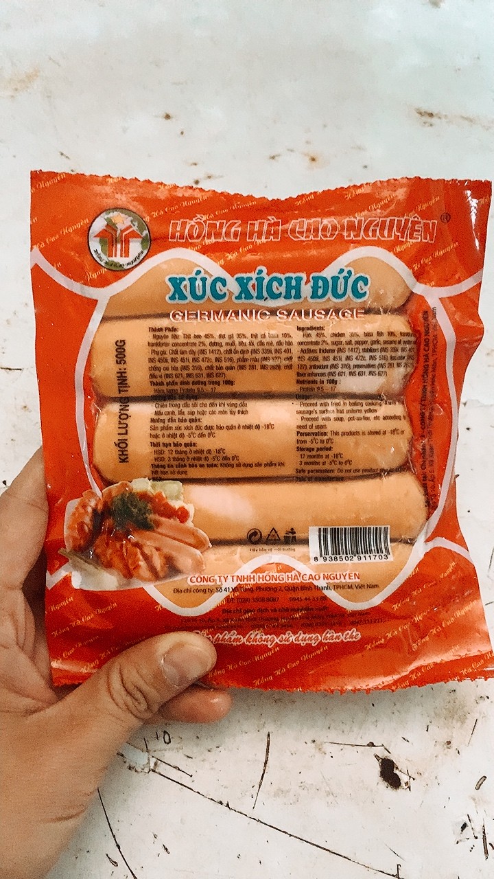 Xúc Xích Đức Hồng Hà - Túi 500Gr