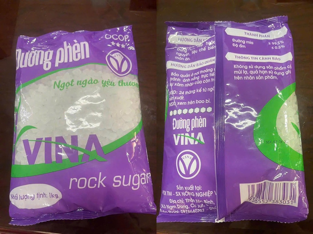 ĐƯỜNG PHÈN VINA – TÚI 1kg
