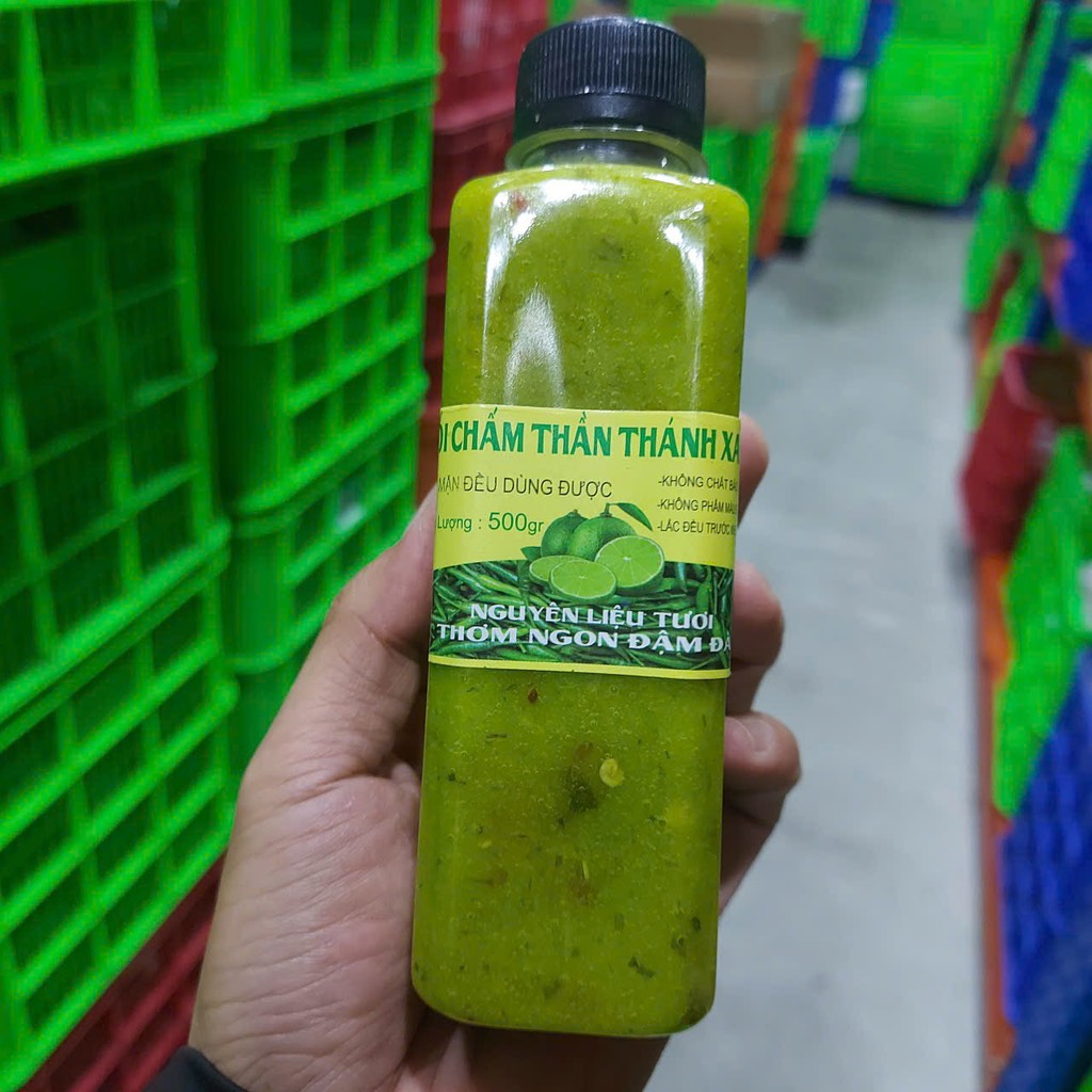 Muối chấm thàn thánh ớt xanh chai 300ml