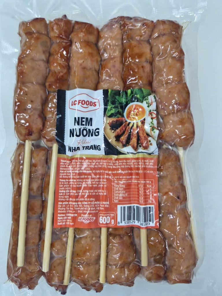 NEM NƯỚNG NHA TRANG LCFOOD 600G 12 CÂY